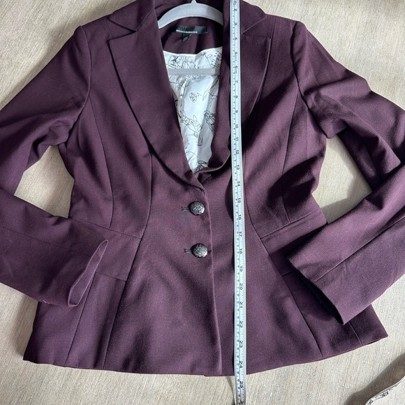 White House Black Market Women's port houndstooth Blazer 2 - Picture 8 of 10